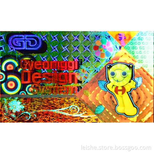 3D holographic sticker,Holographic label,adhesive sticker